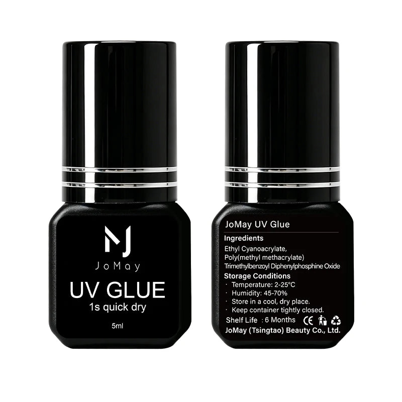 UV Eyelash Extension Glue Fast Drying Strong Hold 0.1s Clear Adhesive