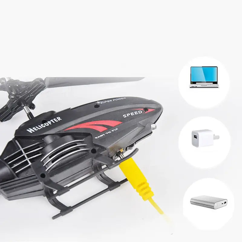 Mini Flying Helicopter Toy Remote Control Aircraft Rechargeable IR Sensor