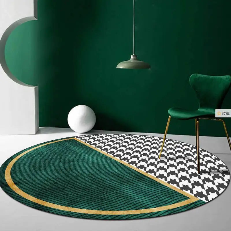 Luxury Round Area Rugs for Bedroom & Living Room - Soft, Water-Absorbent Carpets