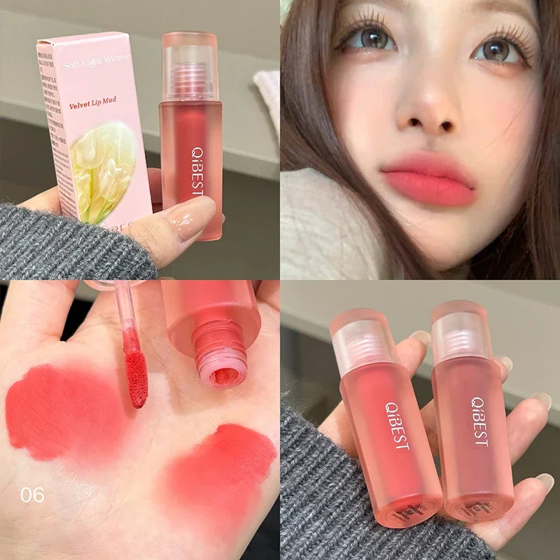 Velvet Matte Liquid Lipstick Set - Long-Lasting Waterproof Lip Gloss 6 Colors
