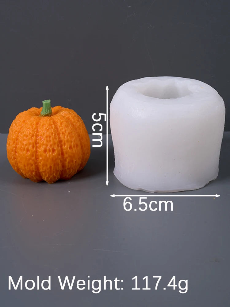 Halloween Pumpkin Silicone Candle Mold DIY Crafting Decoration Home Festival