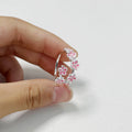 Pink Flower Finger Rings for Women Girl Jewelry Accessories Gift Party Beach Vacation