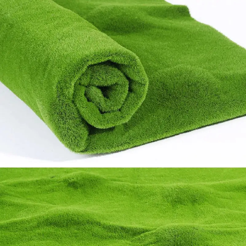 Artificial Moss Carpet 50x50cm for Garden Lawn Decor Green Faux Grass Sheet