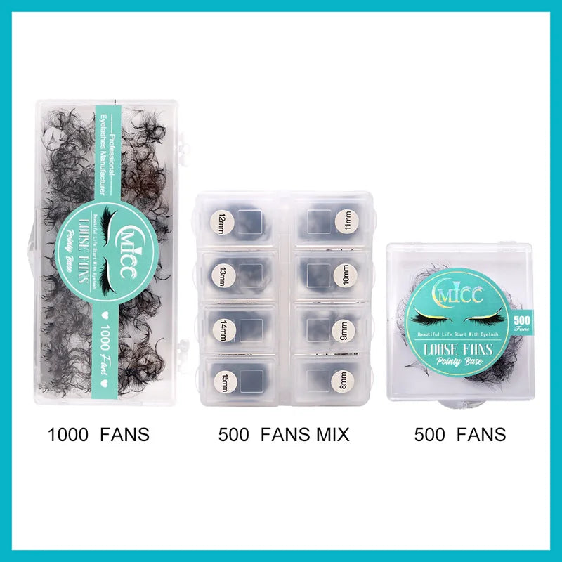 Eyelash Extension Fans 6D 10D Mixed Volume Premade Fans for Lash Extensions