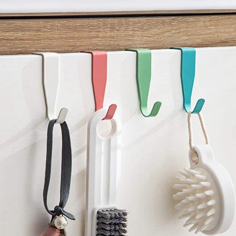 2PCS Multi-Color Kitchen & Office Cabinet Door Hooks - Storage & Organizer