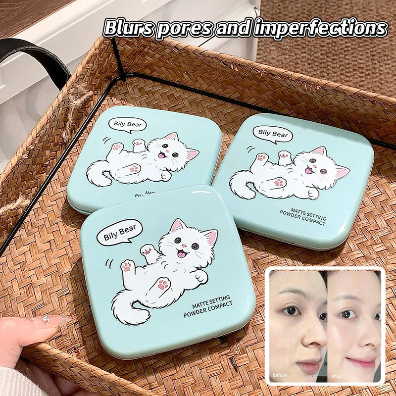 Long Lasting Oil Control Setting Powder with Waterproof & Matte Finish