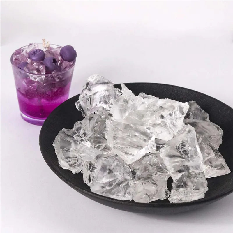 Crystal Jelly Candle Wax for DIY Handmade Candle Making - 100g/500g/1000g, Smokeless & Scented, Multiple Colors