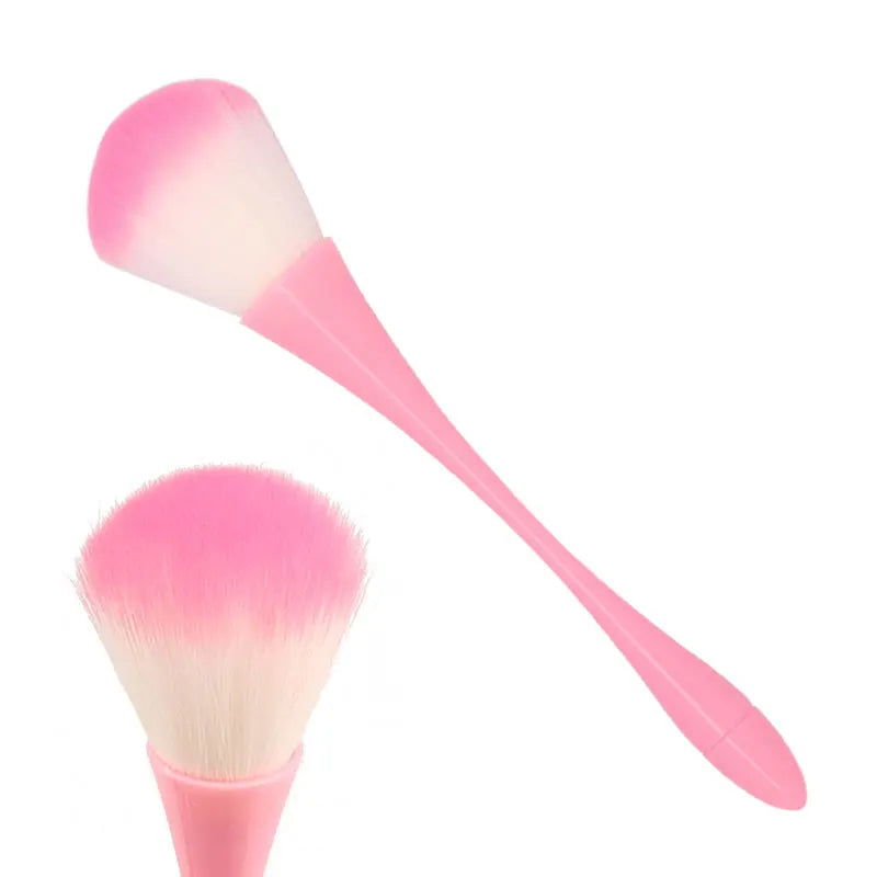Cosmetic Makeup Brush Set - Loose Powder, Highlighting & Blush Brushes - Soft Synthetic Hair - Multiple Handle Colors