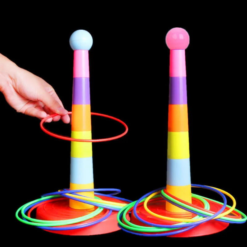 Children Throw Circle Game Stacking Toys Indoor Outdoor Parent-Child Interactive Gift