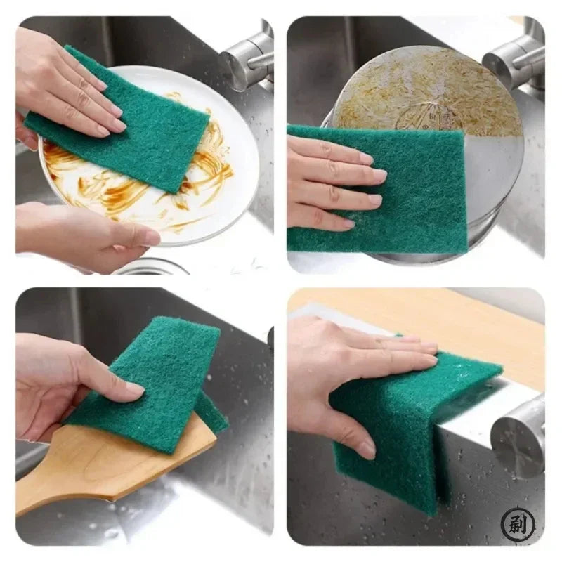 Grit-Free Reusable Kitchen Scrub Pads for Non-Stick & Delicate Surfaces
