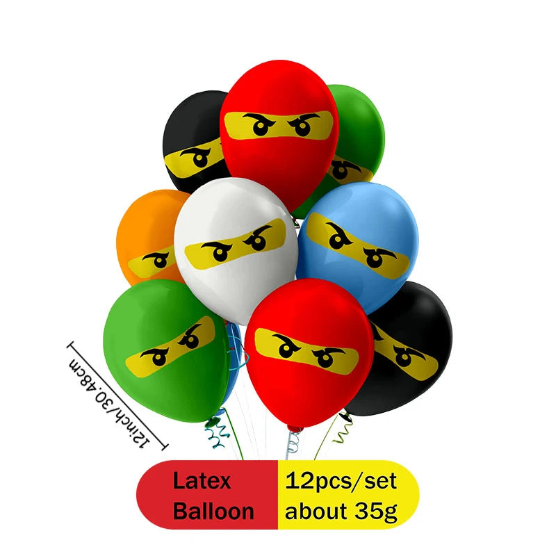 12-Pack Cartoon Themed Latex Balloons for Birthday Party Decorations
