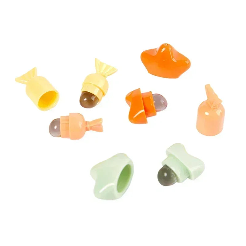 Mini Silicone Lip Brush - Portable Makeup Applicator for Lipstick & Eyeshadow