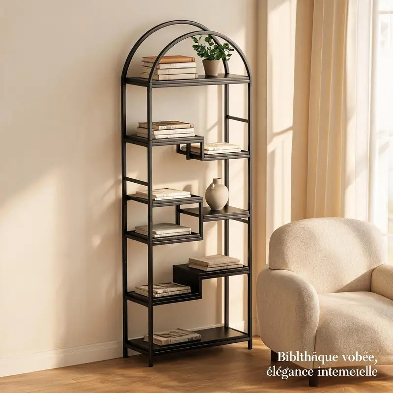 Multi-Function 3-in-1 Bookcase with Shoe Storage & Coat Rack - Entryway Organizer