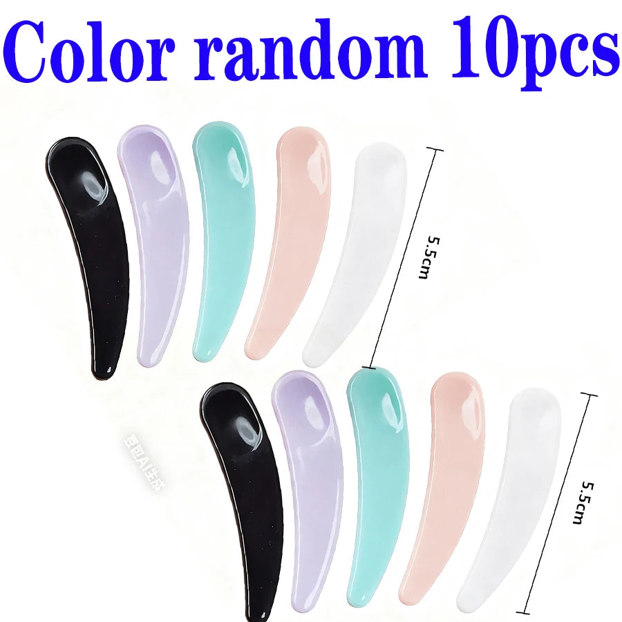 Mini Makeup Spatulas Set - Multi-Color Face Mask & Wax Application Tools