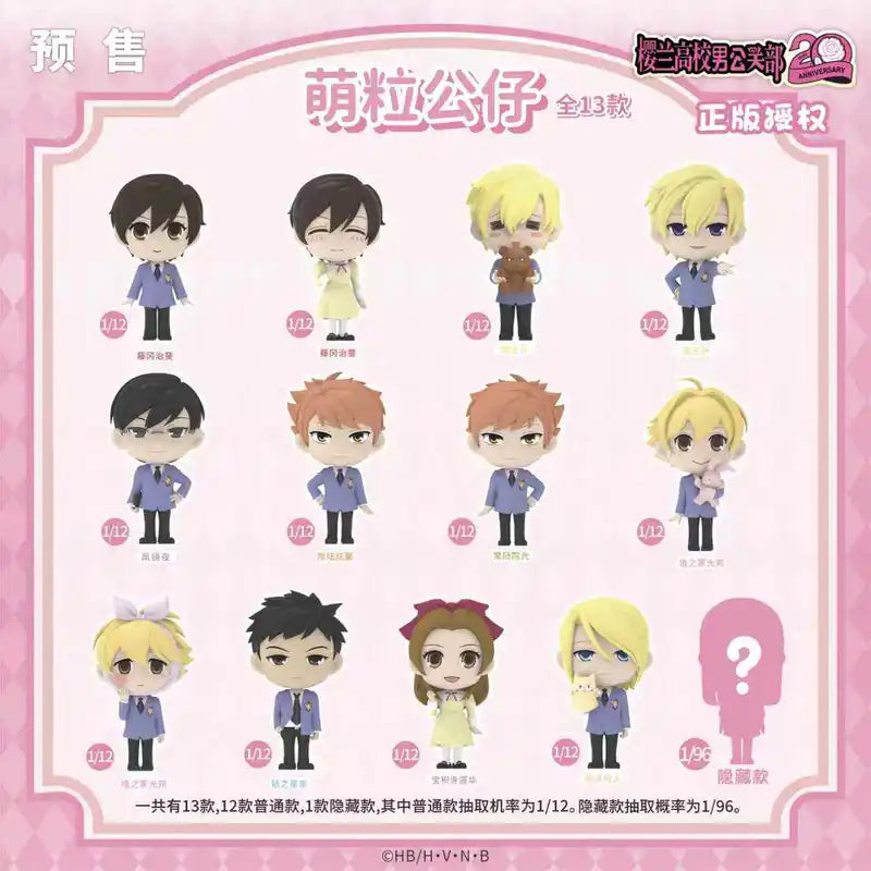 Anime Action Figures Blind Box Set - Tamaki Suou & Morinozuka Characters, Collectible PVC Toys, Multiple Colors