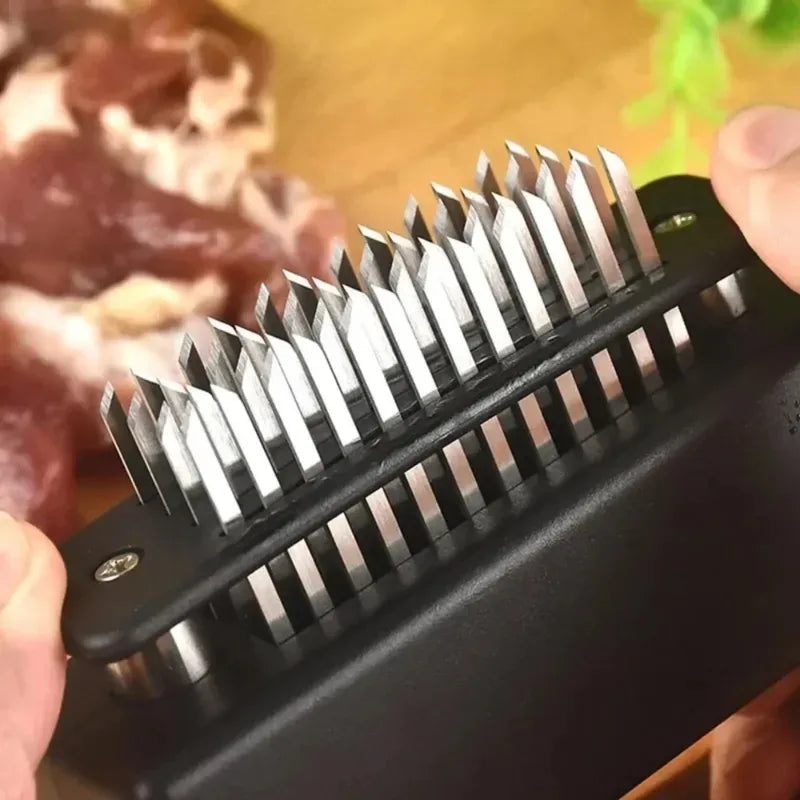 Meat Tenderizer with 48 Stainless Steel Sharp Needles for Beef Pork Turkey Fish Kitchen