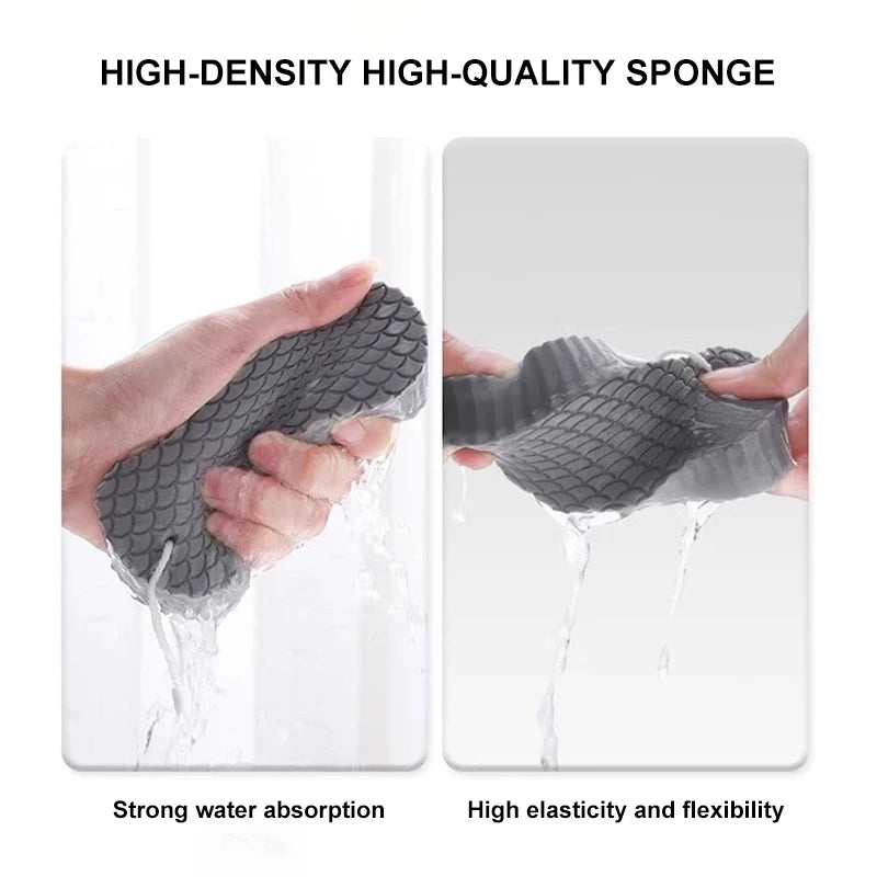 Exfoliating Bath Sponge for Kids and Adults - 3D Magic Body Peeling & Massager