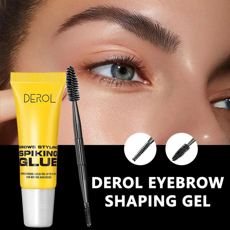 Waterproof Dual Ended Eyebrow Brush & Styling Gel - Long Lasting Brow Setter