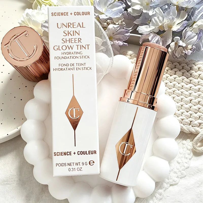 Lip & Cheek Blush Stick 9ml - Luminous Glow Primer & Compact Powder