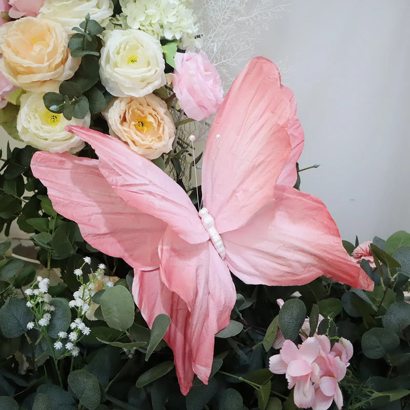 Large 3D Paper Butterfly Balcony Decorations for Weddings & Outdoor Events