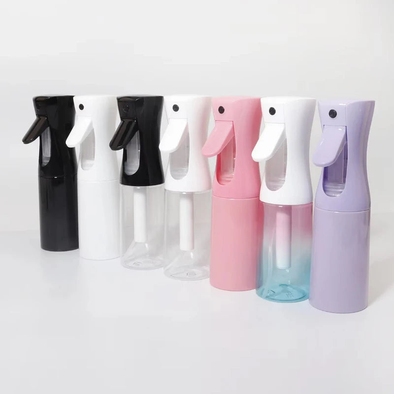 Continuous Spray Bottle 200ml - Fine Mist for Hairdressing & Wigs | Multiple Colors