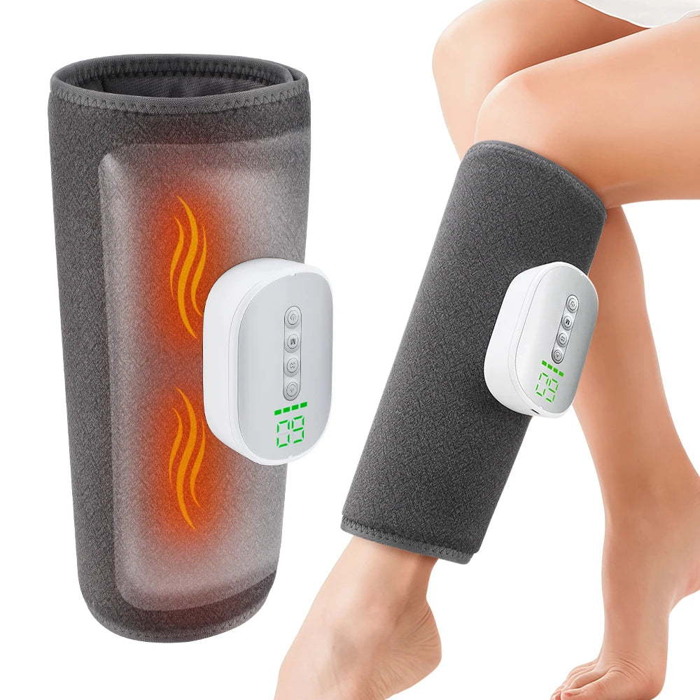 2-in-1 Heated Air Compression Leg Calf Knee Massager