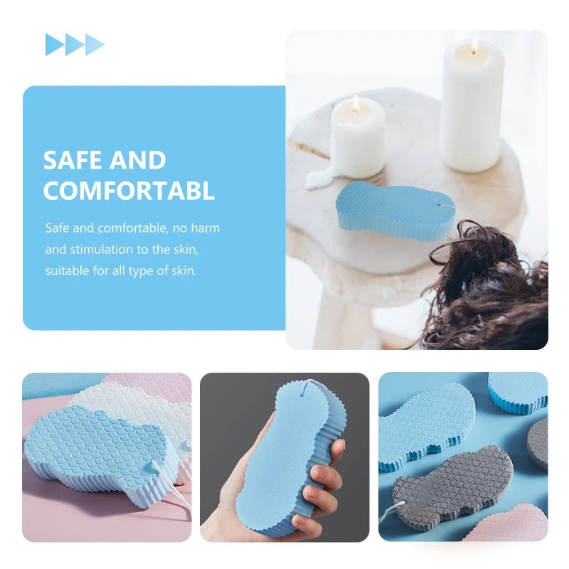 Exfoliating Bath Sponge Body Scrubber - Soft Shower Loofah for Skin Cleansing