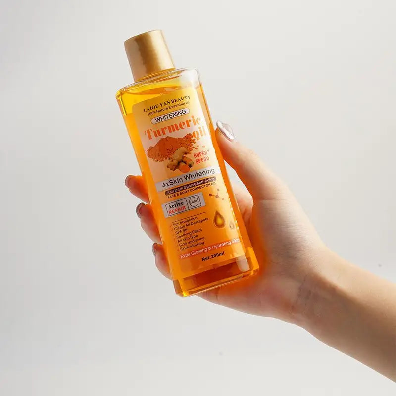200ml Turmeric Oil Essential Oil for Skin Hydration & Nourishment – Deep Face Serum