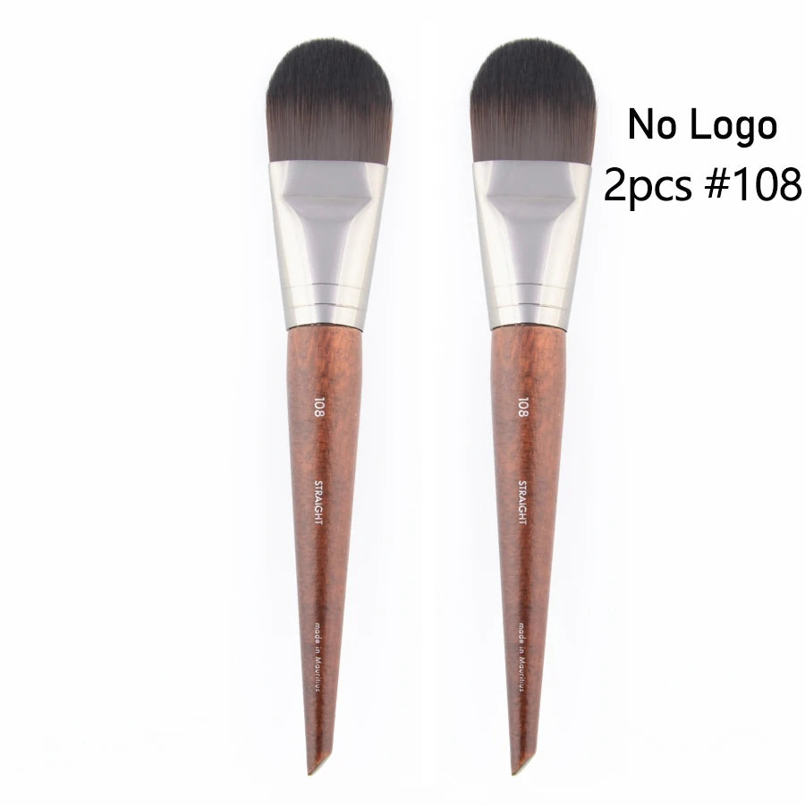 Makeup Brush Flat Foundation Face Powder Cosmetic Tool - Synthetic Hair, 17.6cm