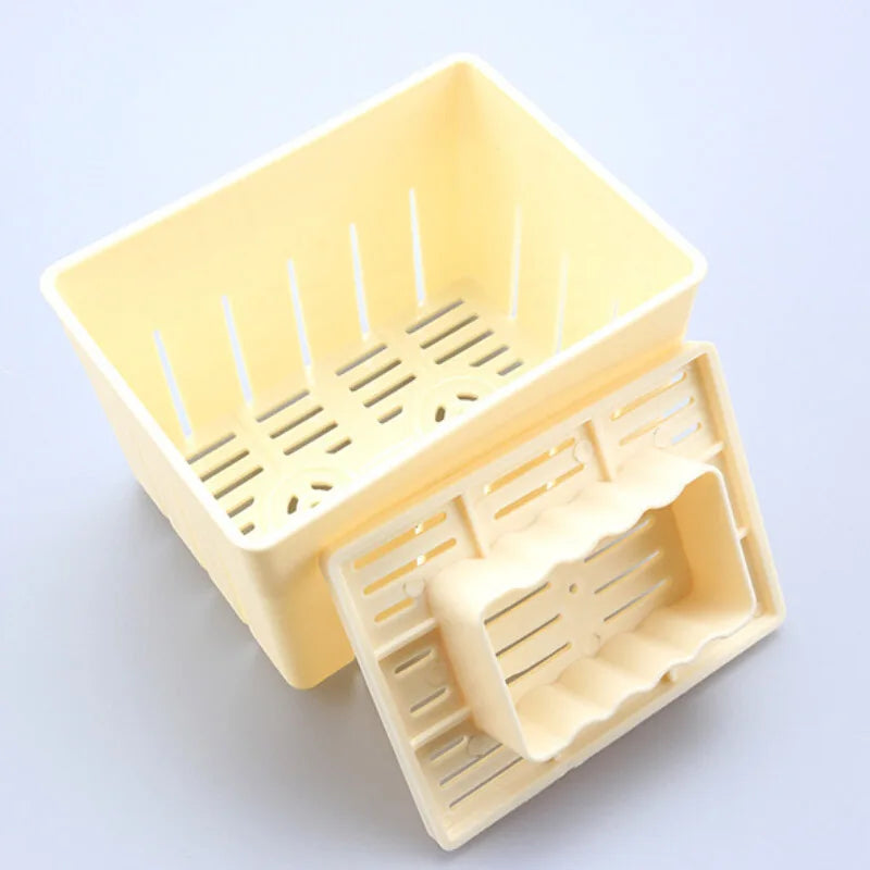 DIY Plastic Tofu Press Mold Kit for Homemade Soybean Curd Kitchen Cooking Tool