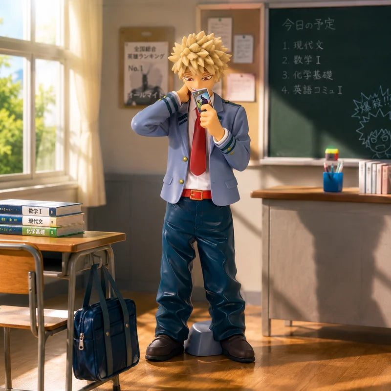 Anime Figure Katsuki Bakugo Collectible Statue Gift for Fans