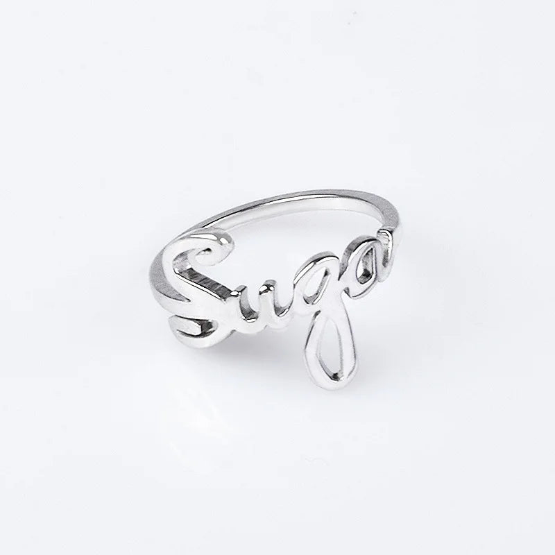 Women’s Kpop Member Rings Set - Unisex Fashion Jewelry, Multiple Sizes