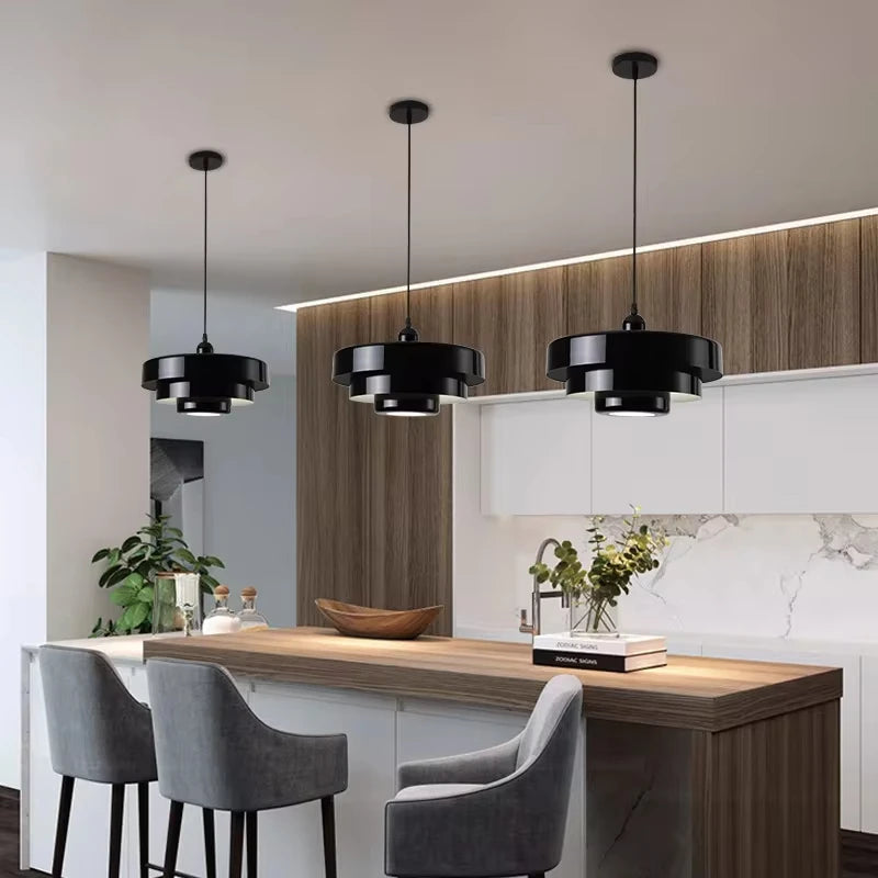 Retro Medieval Pendant Lamp - Green, White, Burgundy, Black Variants - Dining & Restaurant Lighting