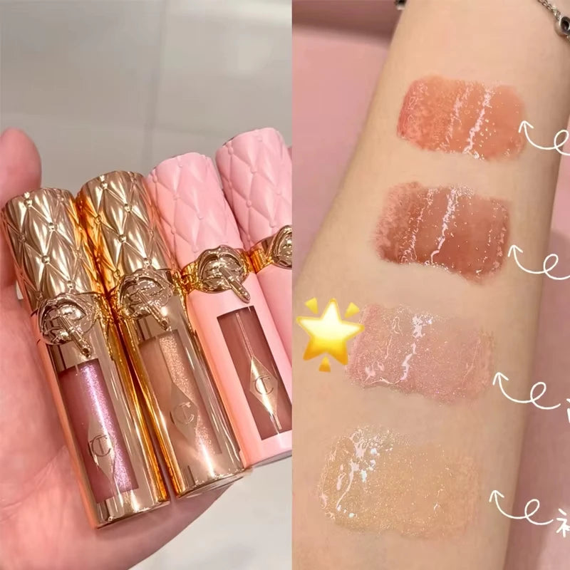 Colorful Eye & Face Makeup Palette with Lip Gloss Set - Hydrating & Long Wear