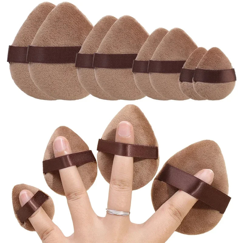Dual Use Powder Puff Makeup Sponge Set - Soft Velvet Face & Eye Contouring
