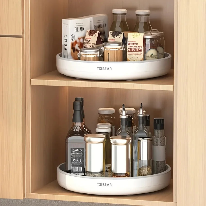 Rotating Spice Rack Organizer - 360 Degree Lazy Susan for Pantry & Countertop Storage