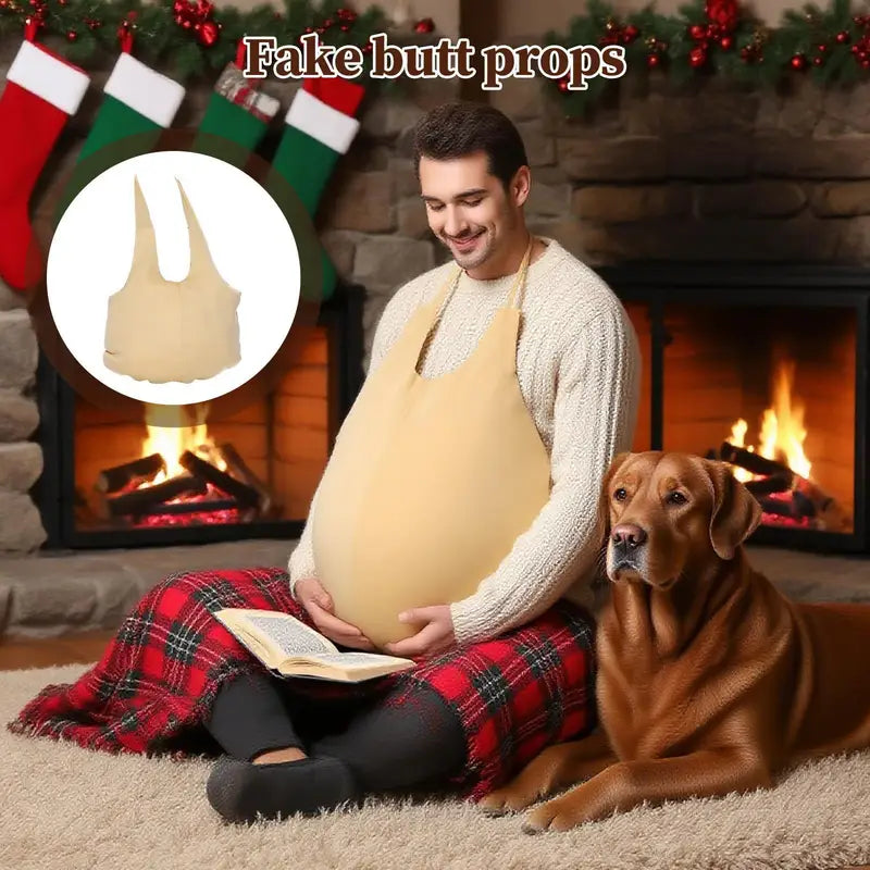 Funny Fat Suit Costume Belly and Big Butt for Men Halloween Party