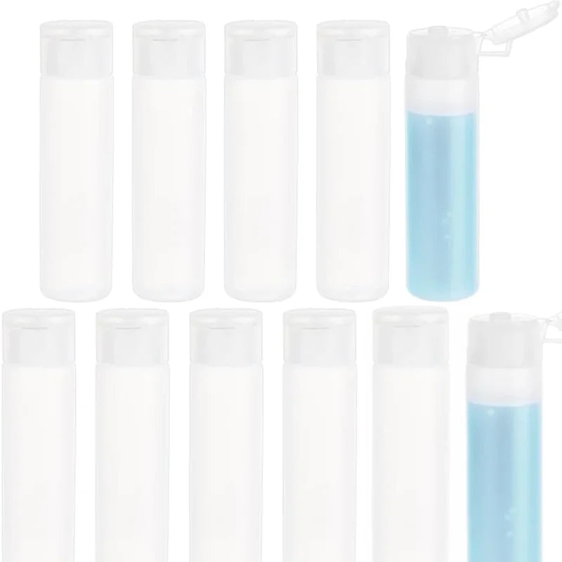50PCS Travel Refillable Squeeze Bottles for Toiletries and Cosmetics