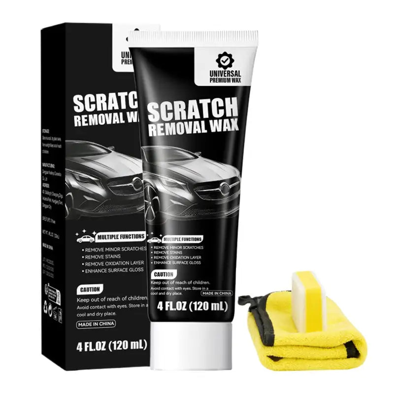 Car Scratch Remover Wax Paste - 120ml Auto Paint Repair & Polishing