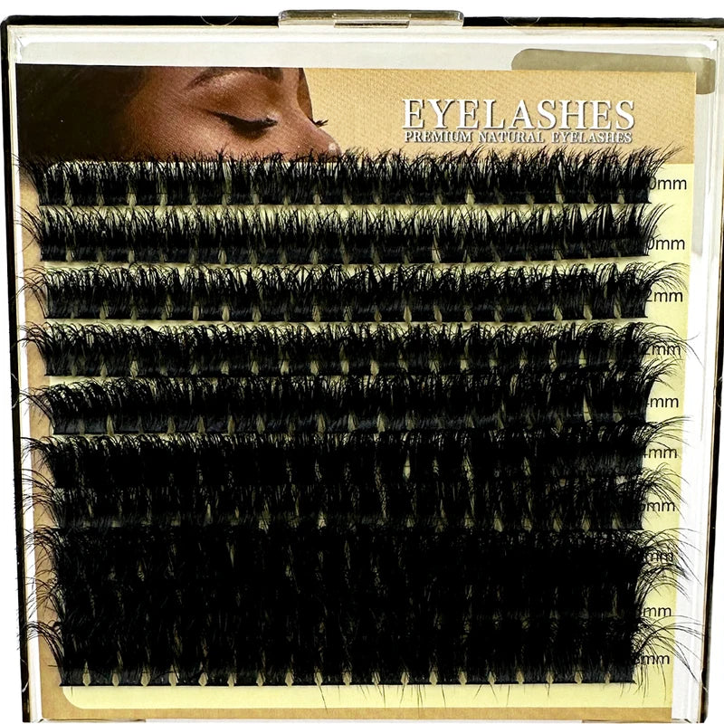 DIY Eyelash Extension Clusters - 10-18mm Wispy Lash Fans, Assorted Colors