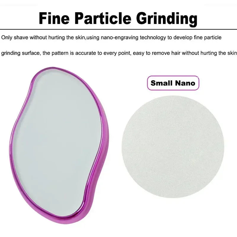 Painless Crystal Hair Eraser for Body & Facial Hair Removal - Reusable & Eco-Friendly