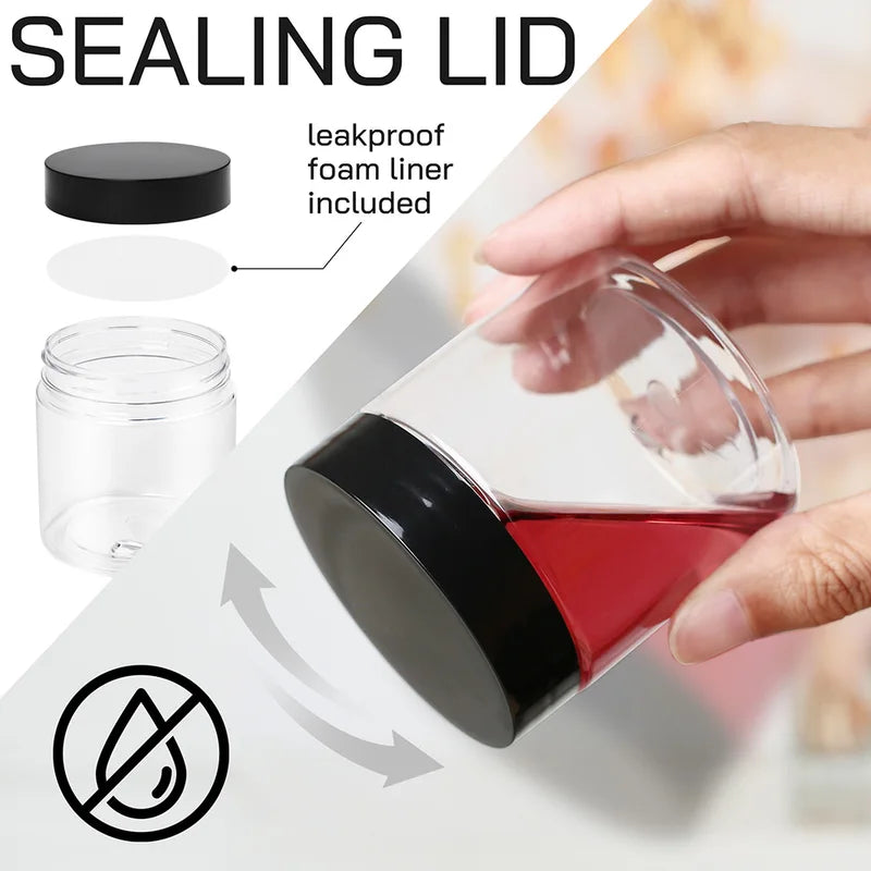 12PCS Large Capacity Sealed Food Storage Jars - Transparent Kitchen Organizer