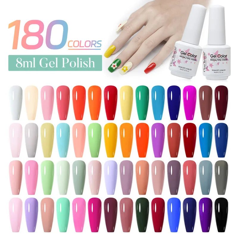 Semi-Permanent UV Gel Nail Polish - High Pigment Long Lasting for Nail Art