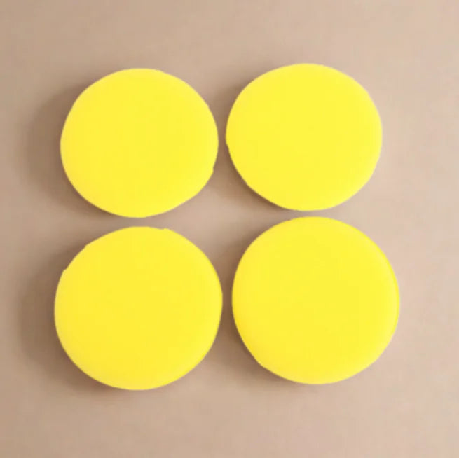 Car Waxing Foam Sponges Pack of 12 - High Density Applicator Pads for Car Detailing and Cleaning