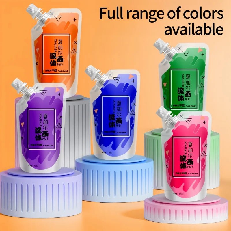 Multi-Color Acrylic Paint Liquid for DIY Art & Craft Projects - 100ml