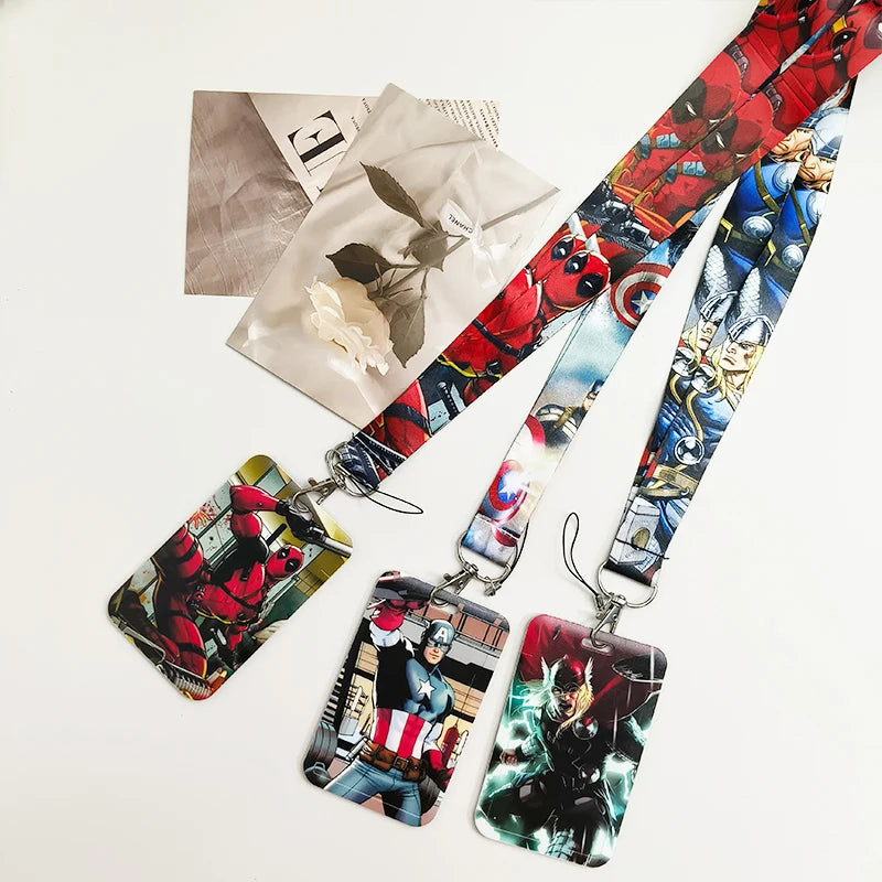Anime Credential Holder Lanyard for ID Badge Keys & Card Accessories