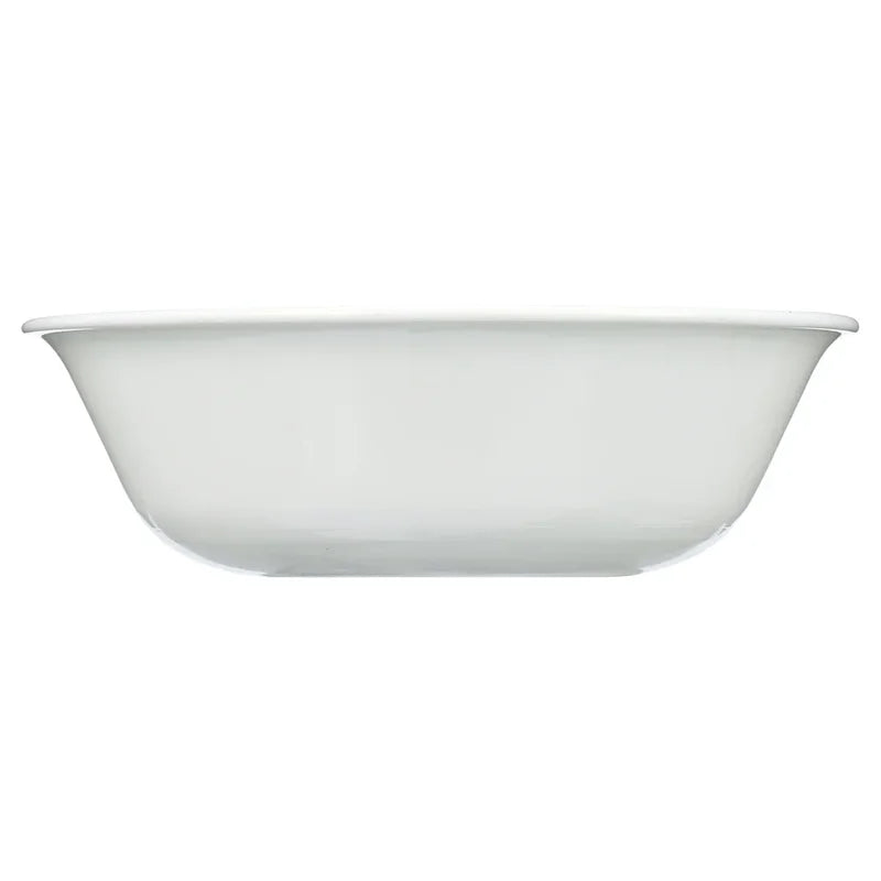 White Embossed Ceramic Soup & Cereal Bowls - Lightweight, Microwave & Dishwasher Safe