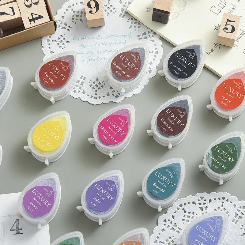 Colorful Ink Pad for Scrapbooking & Crafting - DIY Stamping Material