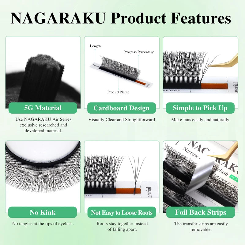 False Eyelash Extensions Premade Volume Fans - Mesh V Shape Lashes for Eyelash Extension