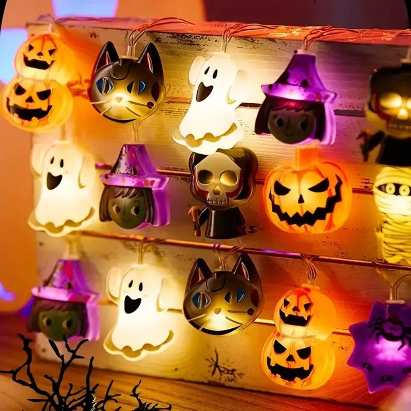 LED String Lights 1.5M Halloween Battery Box Light Decoration Indoor Outdoor